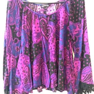 Express flared sleeve tunic